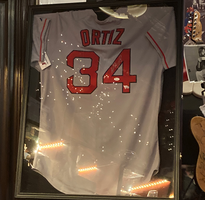 Signed David Ortiz Jersey In Case